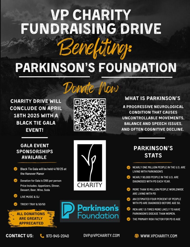 Charity Drive for Parkinson's Foundation